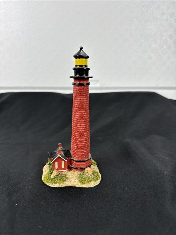 Vtg. 1993 Currituck Lighthouse Model Sculpture By Homebound Studios Signed #TB25