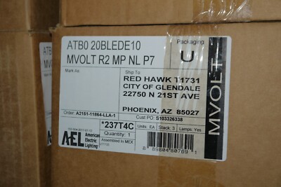Acuity Autobahn ATB0 20BLEDE10 MVOLT R2 MP NL P7 American Electric Lighting New