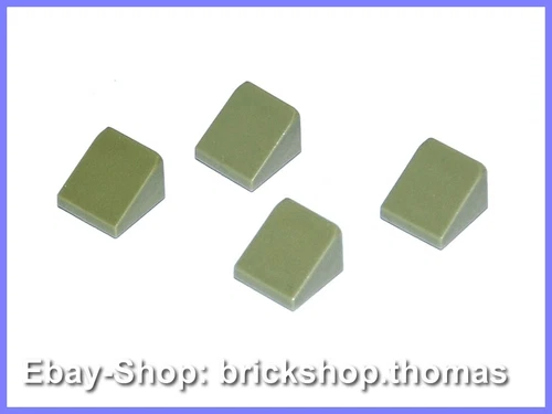 Lego 4 x Dachstein grün - 50746 54200 - Cheese Slope Olive Green NEU / NEW