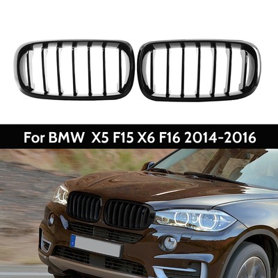 2pc Einzelsteg Nieren Stil M Racing Kühlergrill für BMW X5 F15 X6 F16 14-16 L+R