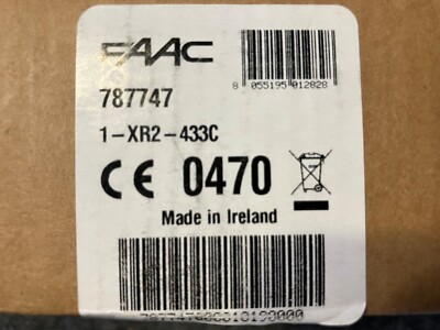 FAAC 787747   (1-XR2-433C)  2 CHANNEL  433MHz  External Receiver
