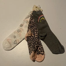 Tucker + Tate Nordstrom 3 Pack Socks Rainbow Girls Shoe Size 4-10 NWT 5178