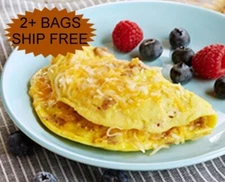 SAUSAGE & CHEESE OMELET MIX FREEZE DRIED.  BUY 2 BAGS GET FREE SHIPPING.