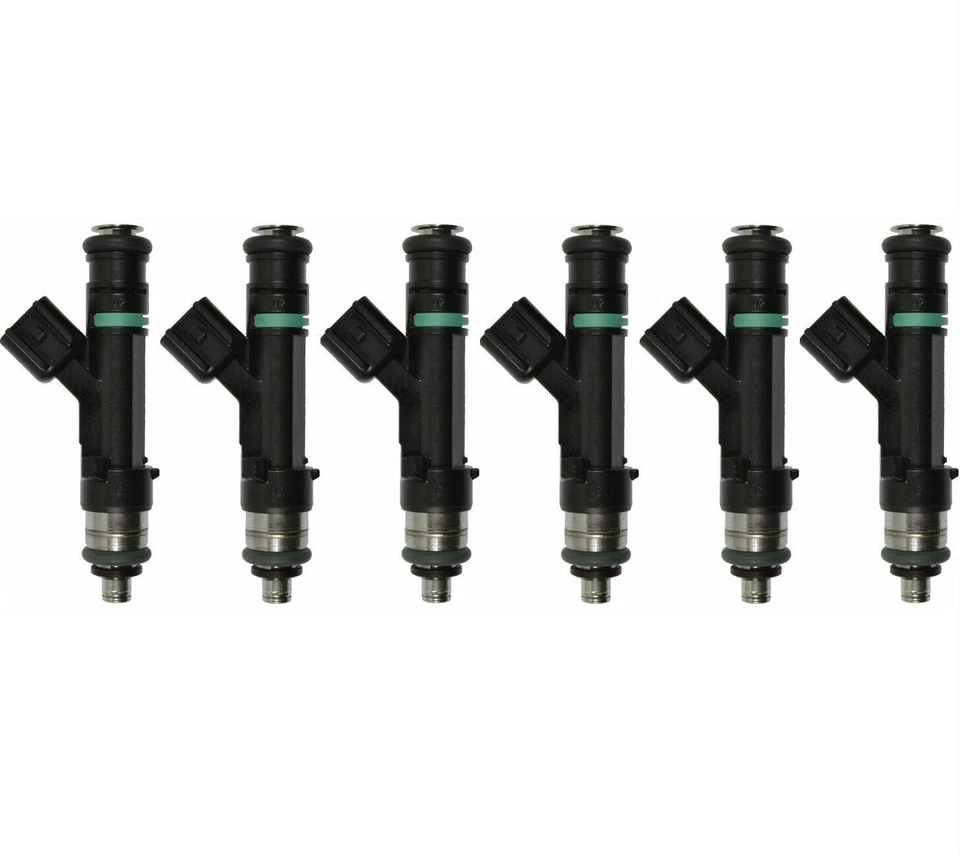 6X Fuel Injector For 2008 Chrysler Voyager 3.3L 2009 2010 Volkswagen Routan 3.8L Foto 3 de 4