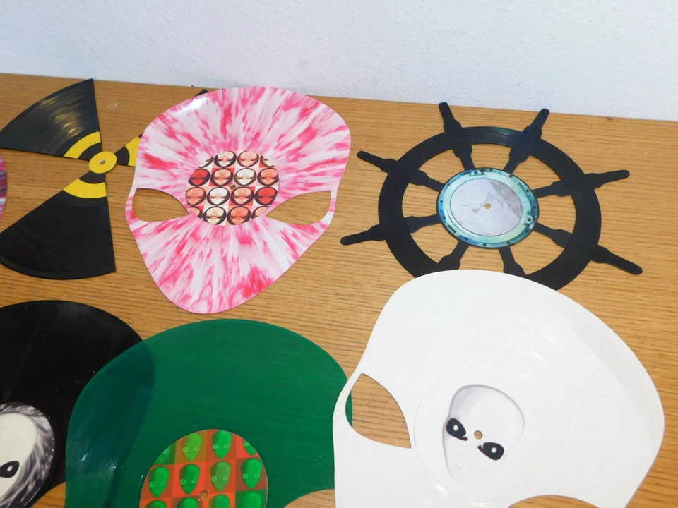 LOT 10 LP DISQUE DECOUPE DJ DESIGN trance electro DECORATION de MUSIQUE MUSICIEN - Photo 3/4