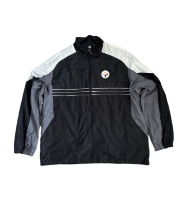 Reebok NFL Pittsburgh Steelers ウィンドブレーカー Reebok NFL Pittsburgh Steelers Vintage Football Windbreaker Black