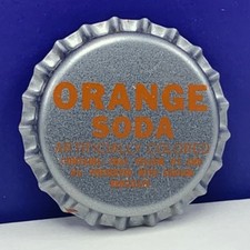 Soda pop bottle cap vintage advertising drink Orange silver new york nyc usa 2