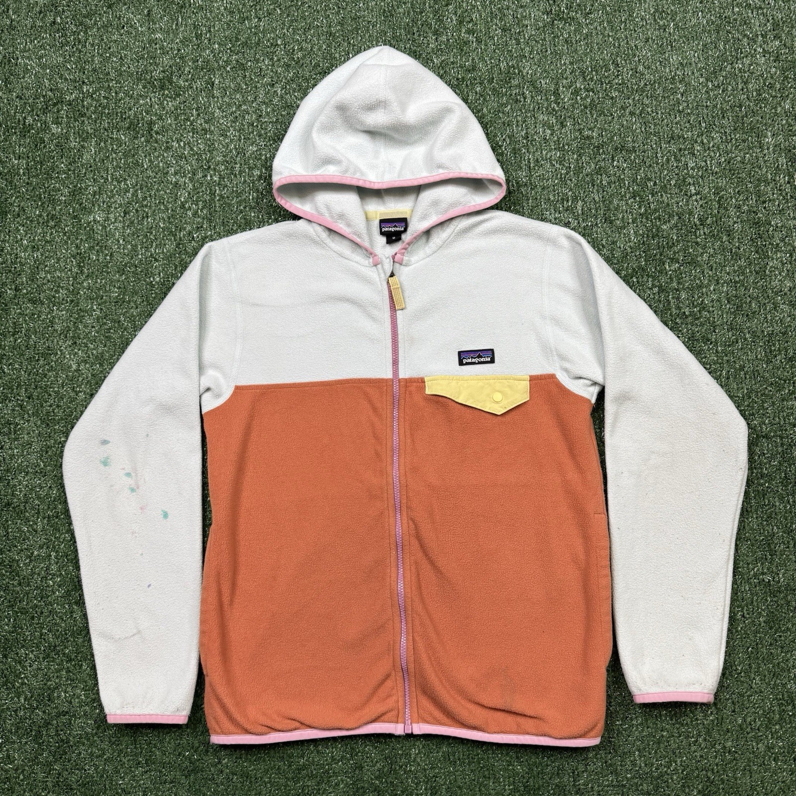 Patagonia Jacket Youth Size M Multicolor Fleece Full Zip Lightweight Hiker Girls