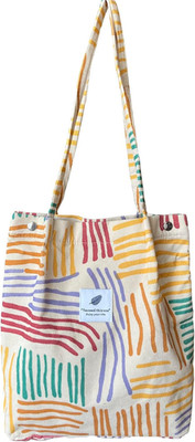 Groß Umhängetasche Cord Tasche Damen Shopper Tote Bag Handtasche Schultertaschen