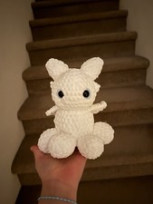 Handmade Crochet of Luna the Light Fury Dragon Plushie