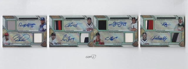 2017 Triple Threads 8/10 Roberto Alomar Chipper Jones Frank Thomas Auto HOF