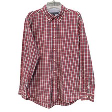 Excellent Tommy Hilfiger Men  s Plaid Button-Down Shirt L