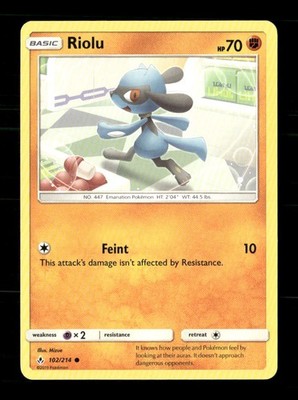 Riolu 102/214 Unbroken Bonds NM/M Pokemon