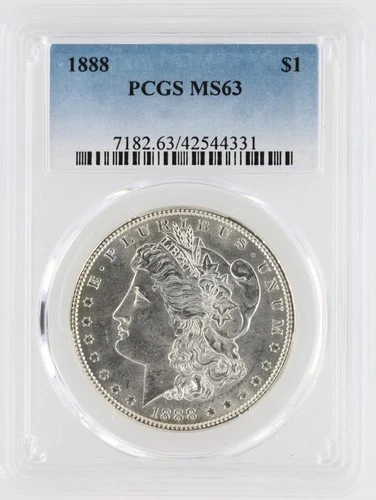 1888 Morgan Silver Dollar PCGS MS64 S$1 Philadelphia Minted No Reserve