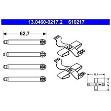 Zubehörsatz Bremsbeläge für Opel Vectra A J89 | 24599526