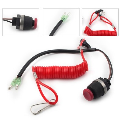 Boat Kill Switch Tether Cord Lanyard für Marine Mercury Tohatsu Außenbordmotor