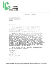 QSL 1987 : Radio CKSA, Lloydminster, Saskatchewan/Alberta, Canada