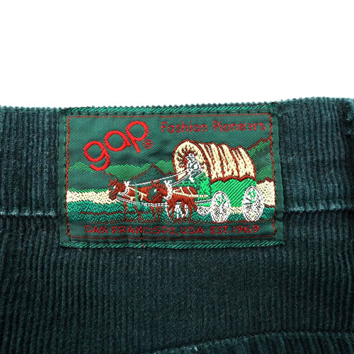 Vintage GAP Mens 33x31 Fits 32x31 Green Corduroy Pants 70s Fashion Pioneers USA by GAP, $75 - Photo 4