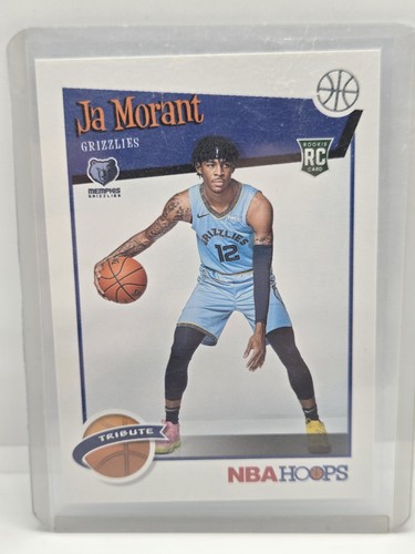 2019-20 Panini NBA Hoops Tribute Ja Morant Rookie RC #297 Grizzlies