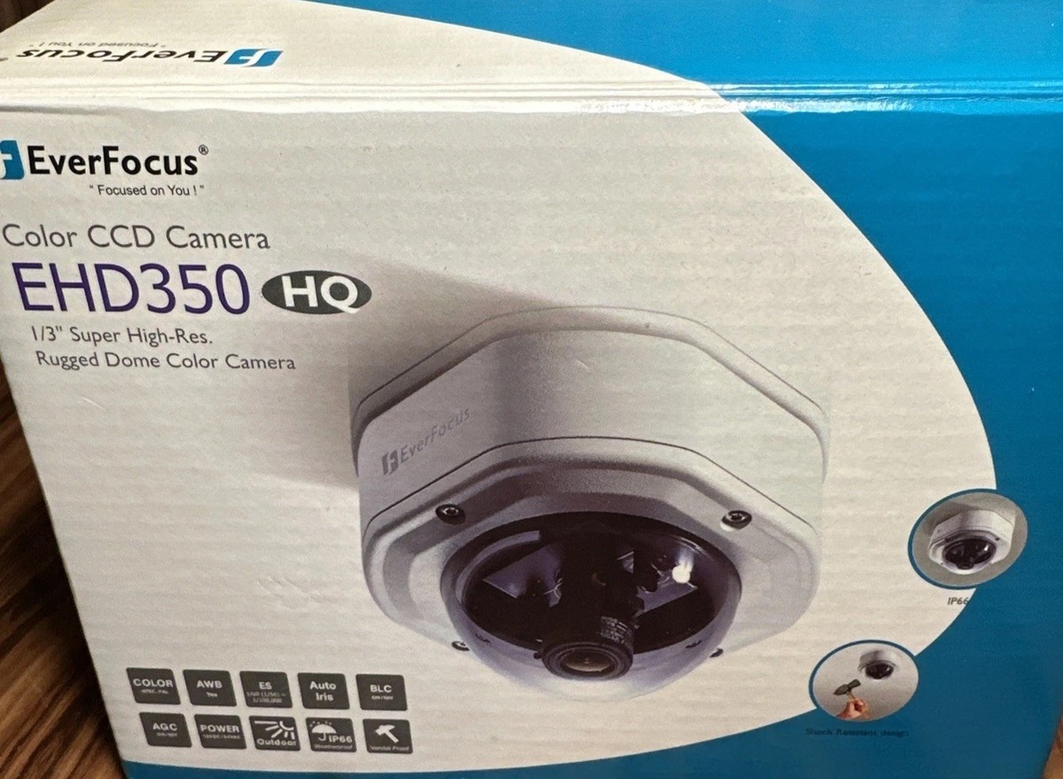 EverFocus EHD350 Rugged Dome Color CCD Camera 1/3