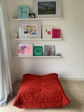 Ligne Roset Togo Footstool Red Alcantara RRP £1548.00 HEAL’S Sofa