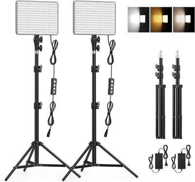 30W Professional Photography Lighting Kit with 62'' Tripod and LED Lights