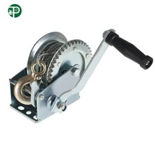 1500lbs Heavy Duty Crank Winch Hand Winch Gear Winch With 32FT Wire Rope US