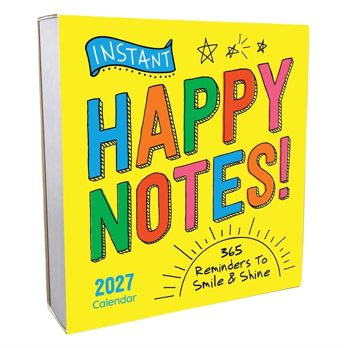 Instant Happy Notes Desk Calendar 2027, Desk Calendars, Day To View, Gift