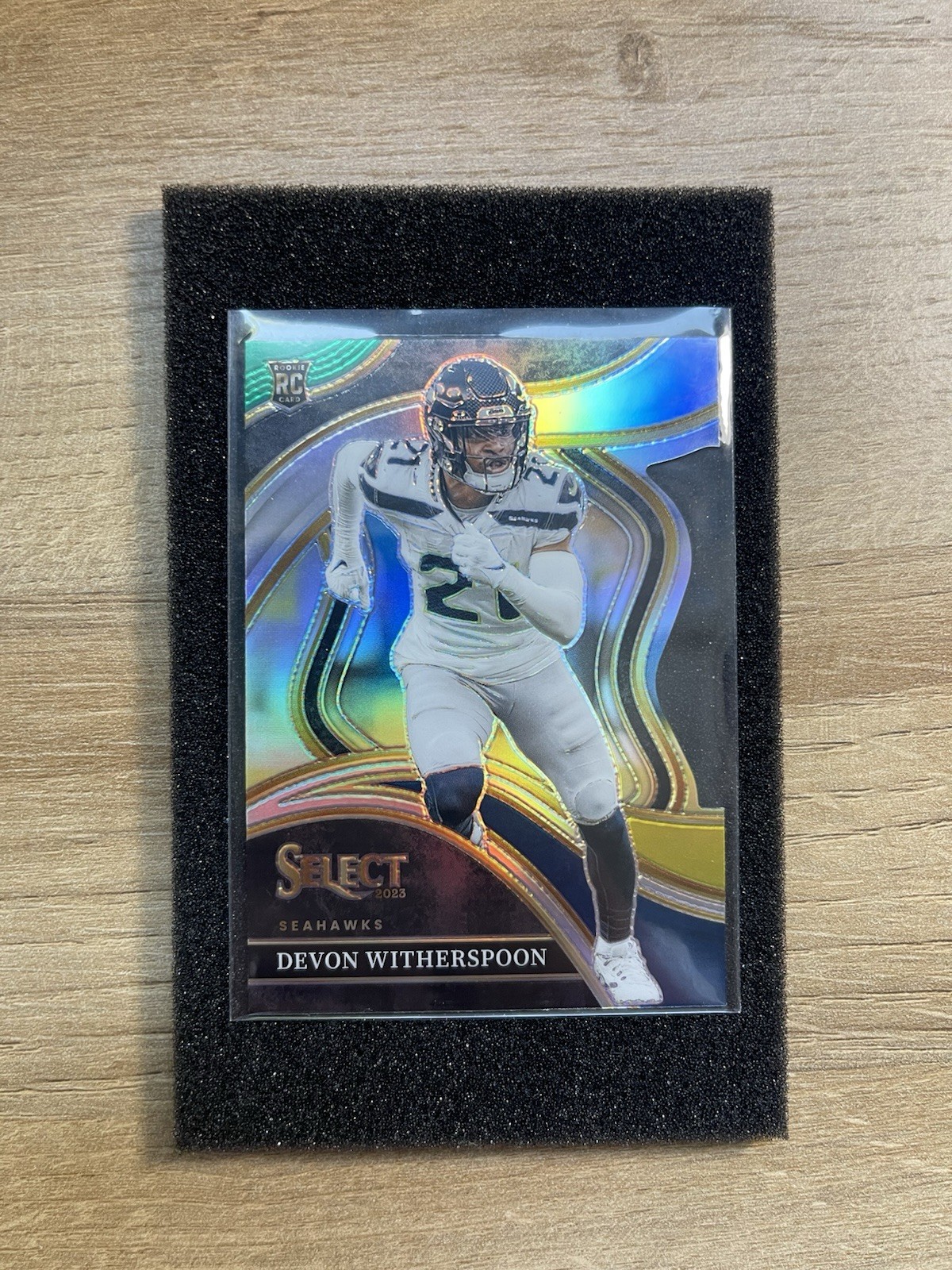 2023 Panini Select Club Level Devon Witherspoon #273 Green Yellow Prizm Die-Cut