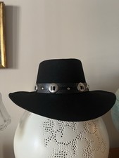 Miller Stockman Silver Spur Cowboy HAT - 100% Wool - Small