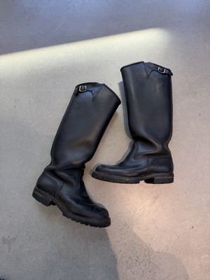 Langlitz Leathers  Wesco Motorcycle Motor Patrol Boots Black USA 9.5D