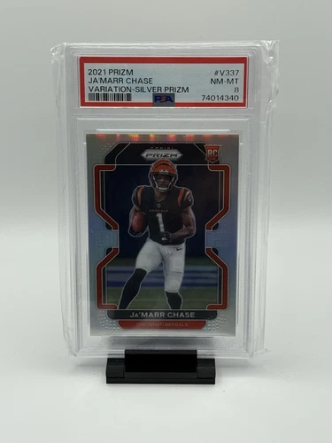 2021 Panini Prizm - Rookie Variation Ja'Marr Chase #V-337 Silver Prizm (RC)