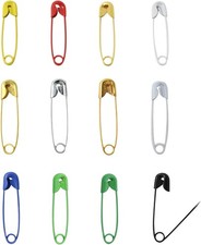 100PCS 2.5cm/1inch Mixed Color Safety Pins, Metal Mini Safety Pins, Decorative,