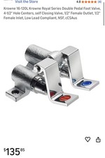 Krowne 16-120L Royal Series Foot Pedal Valve LOW LEAD