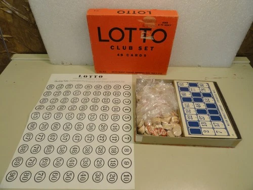 Vintage Milton Bradley Lotto Club Set Board Game 4116