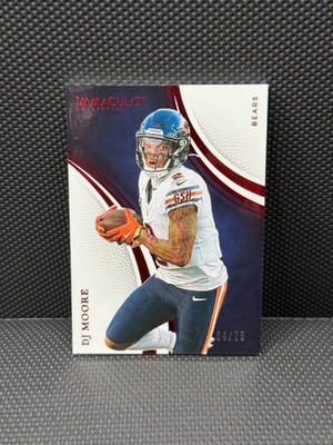 2025 Panini Immaculate DJ Moore /75 Red #6 Bears