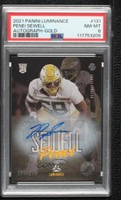 2021 Panini Luminance Rookie Gold Auto 55/100 Penei Sewell #131 PSA 8 Auto 05v3