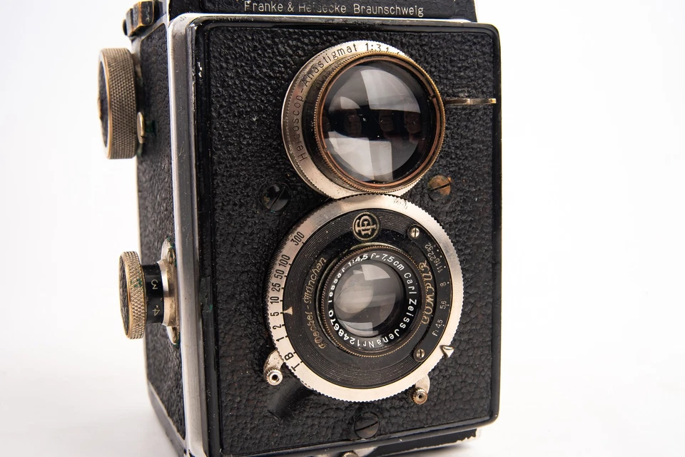 Cámara Rollei Original Rolleiflex K1 TLR 6x6 con Lente Zeiss 7,5 cm f/4,5 Tessar V26 Foto 3 de 4