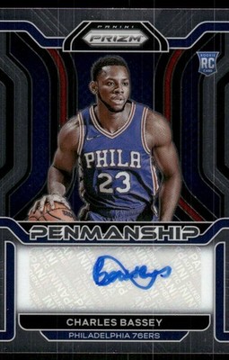 2021-22 Panini Prizm #RP-CBS Charles Bassey Rookie Penmanship RC Auto