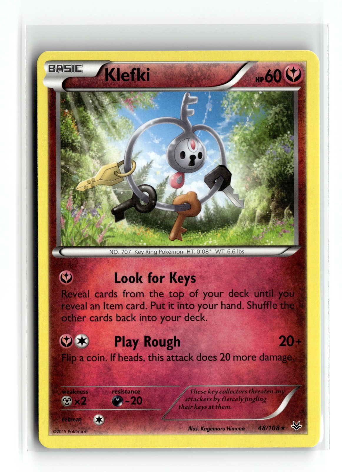 Klefki 48/108 Rare XY - Roaring Skies Pokemon NM