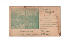 Early Postcard Album Advertising Card  @ 1910