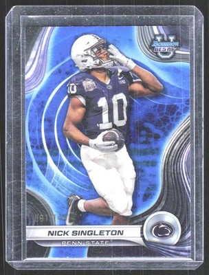 2024 Bowman University Best #26 Nick Singleton Blue Refractor #/149