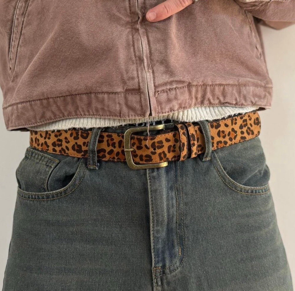 Cheetah Leopard Print Belt