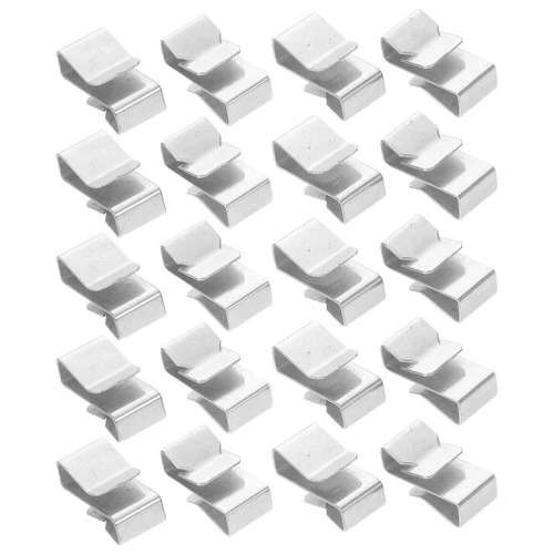  75 Stück Anhänger-Kabelclips – Solarpanel-Kabelclips – Stahlkabelklemmen –