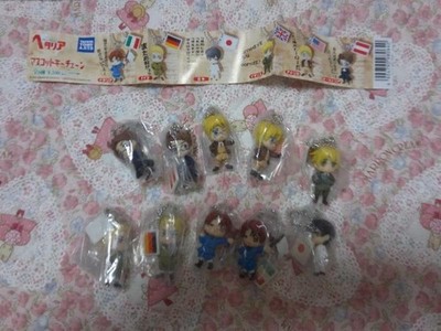 Hetalia Mascot Keychain Full Set