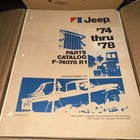 1974 1975 1976 1977 1978 Jeep J-Series J-10 J-20 Truck Parts Catalog F-74078 R1
