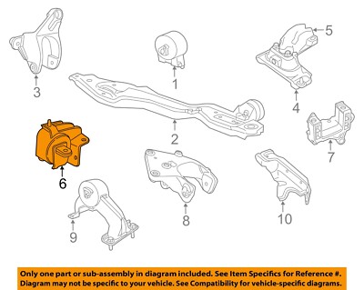 CHRYSLER OEM 11-20 CV Engine Trans Mounting-Trans Support 5273996AE