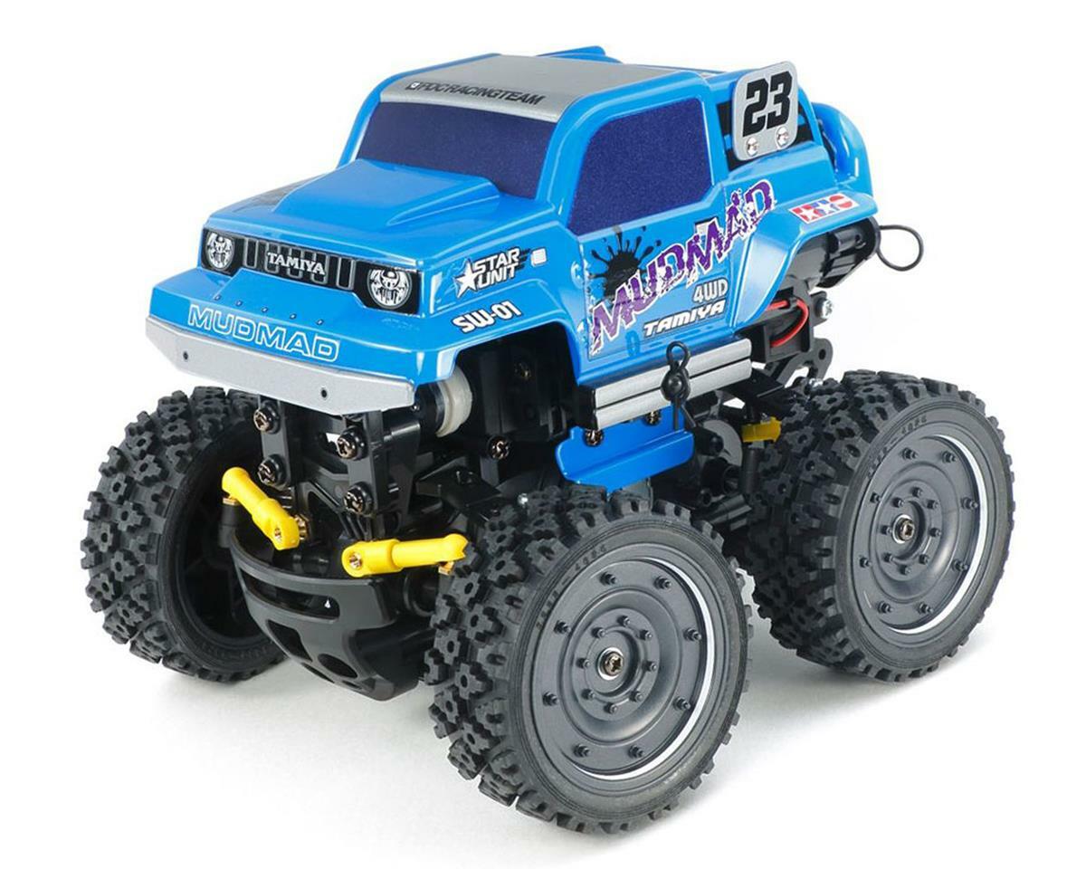 TAMIYA MUDMAD ラジコンカー 青　sw-01 Tamiya MudMad SW-01 1/24 Mini 4WD Monster Truck Kit