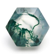 Natural Moss Agate Hexagon Shape 5X5mm Healing Gemstone Birthday Gift 0.50 Ct.