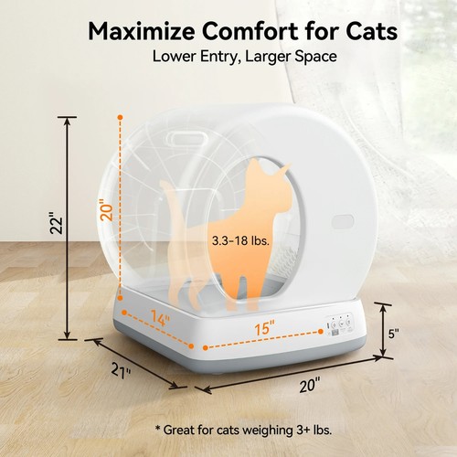 Smart Automatic Self-Cleaning Cat Litter Box APP Control Odor Removal Robot WiFi - 第 5/24 張圖片